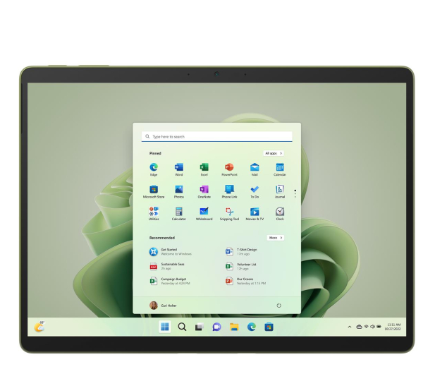 Microsoft Surface Pro 9 i5/8GB/256GB/Win11 (Leśna Zieleń) - 1081282 - zdjęcie 3